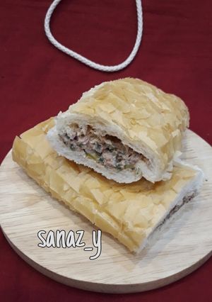 عکسی از دستور ساندویچ تن ماهی