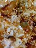 Macedonia de frutas con yogurt, polen y miel