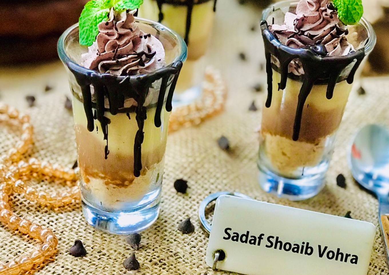 Chocolate Eclair Dessert shots