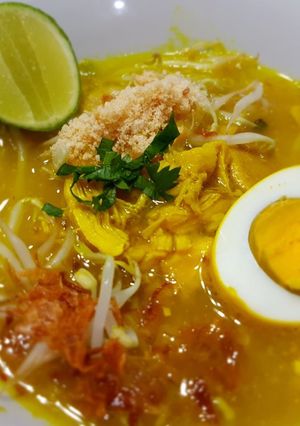 Foto resep Soto ayam bening medok bumbu #ketopad #pekaninspirasi