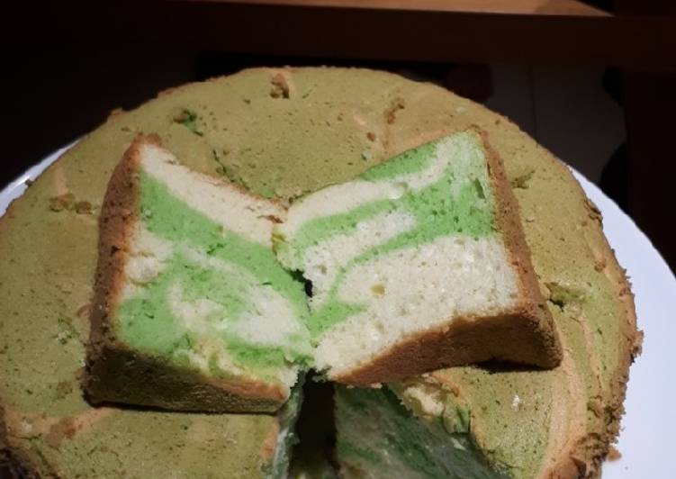Resep Chiffon cake greentea Anti Gagal