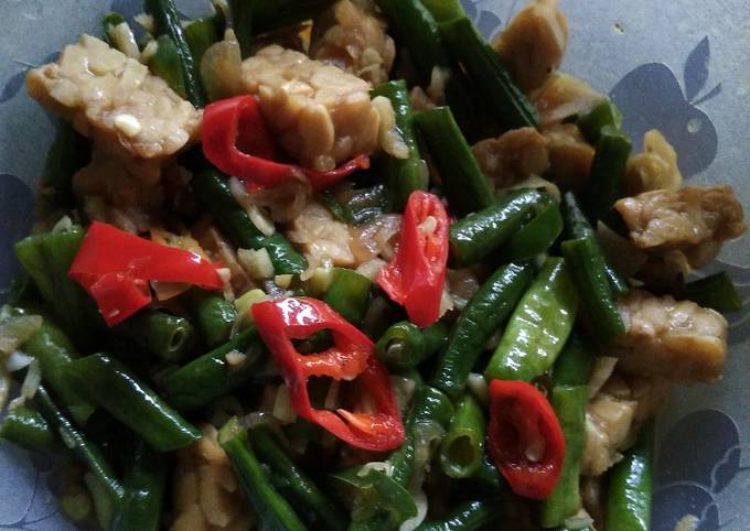 Resep Tumis kacang panjang tempe oleh Marlis Tristia - Cookpad