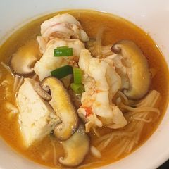 A picture of Winter heart warming soybean soup.