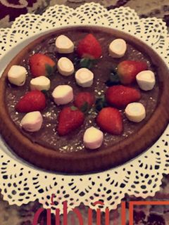 صورة لوصفة تارت البسكوت بنوتيلا🍓🍓