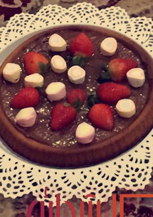 صورة لوصفة تارت البسكوت بنوتيلا🍓🍓