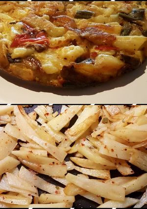 Una foto de Revuelto de papas picantes. ¡Tortilla express!