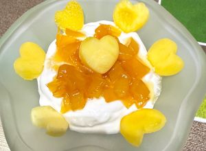 Foto di Chantilly di ricotta con mango