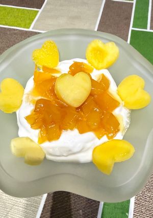 Foto di Chantilly di ricotta con mango