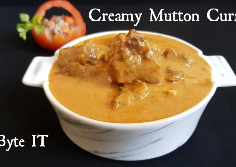 Creamy mutton curry