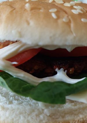 Egyszerű hamburger recept fotója