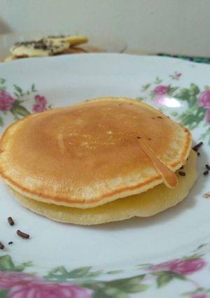 Foto resep Pancake Simple (takaran sendok)