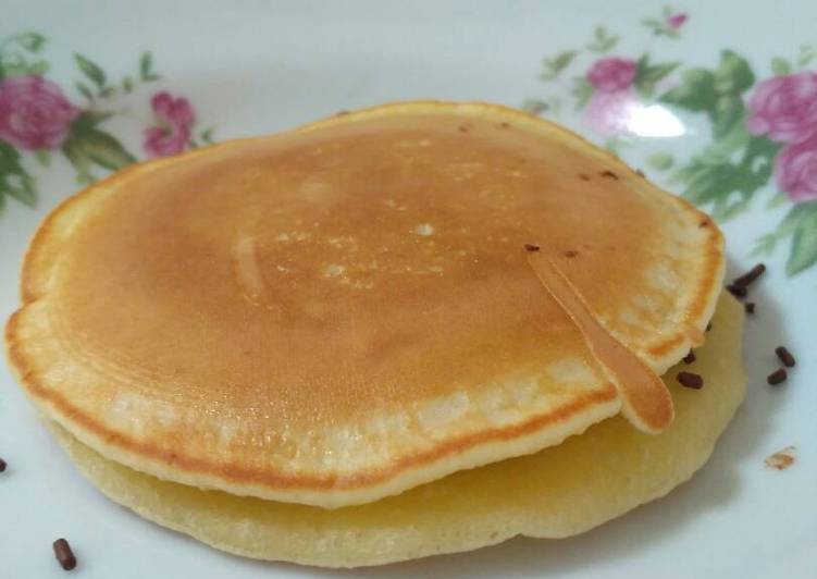 Resep Pancake Simple Takaran Sendok Oleh Desti Handayani Cookpad