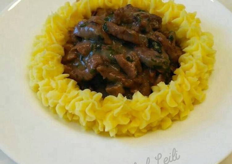 Méthode la plus simple pour Préparer Favoris 🇷🇺 ️Boeuf Stroganoff