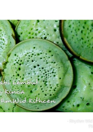Foto resep Serabi Pandan Lembut Kuah Kinca