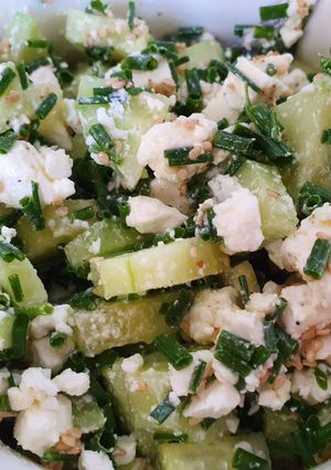 Szezámmagos uborkasaláta recept fotója