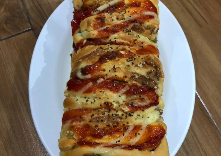 Resep Oat Parmesan Sausage Pull Apart Bread / Roti Tarik Sosis Parmesan Oat – Lengkap rasa, syuper enak?, Enak