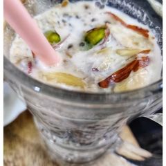 A picture of Gulkand chia milkshake.