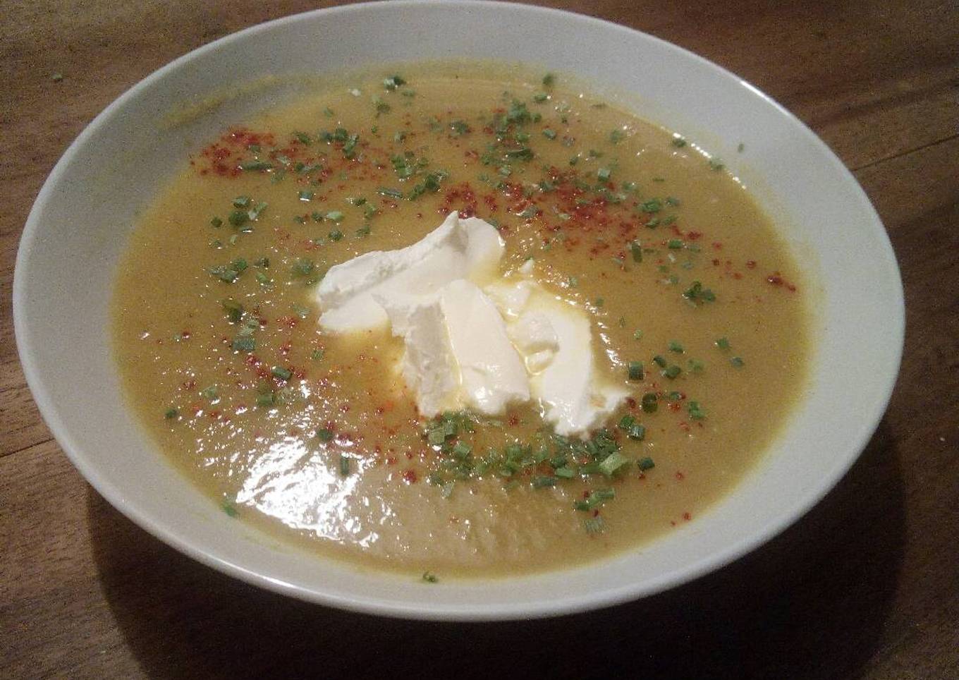 Soupe de légumes au curry