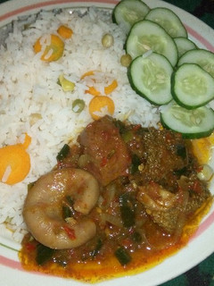 Veg Rice & Stew ainihin hoton girkin