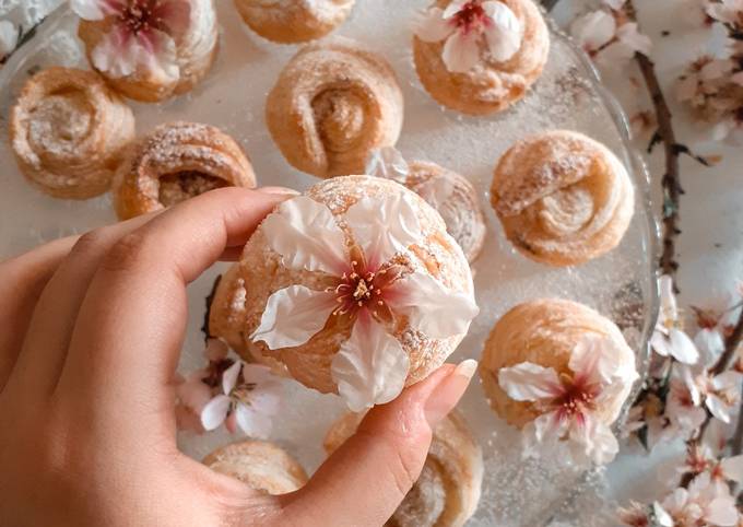 Roselline di pasta sfoglia