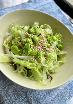 A picture of Edamame and Cabbage Salad.