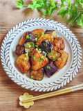 Sweet and Savory Teriyaki Chicken Breast with Eggplant
