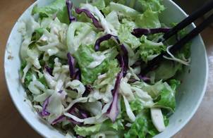 Salad Bắp cải trắng, tím và xà lách