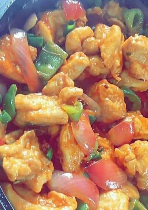 A picture of Paneer chilly.