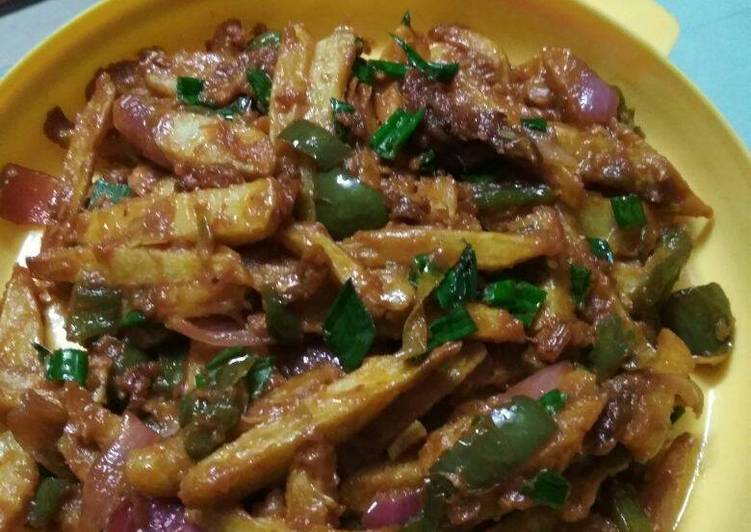 Recipe of Any-night-of-the-week # Chilli potato