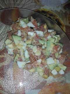 Una foto de Ensalada rápida 123! Súper saludable😍