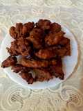 Crisp pakoray, left over sabat mash se