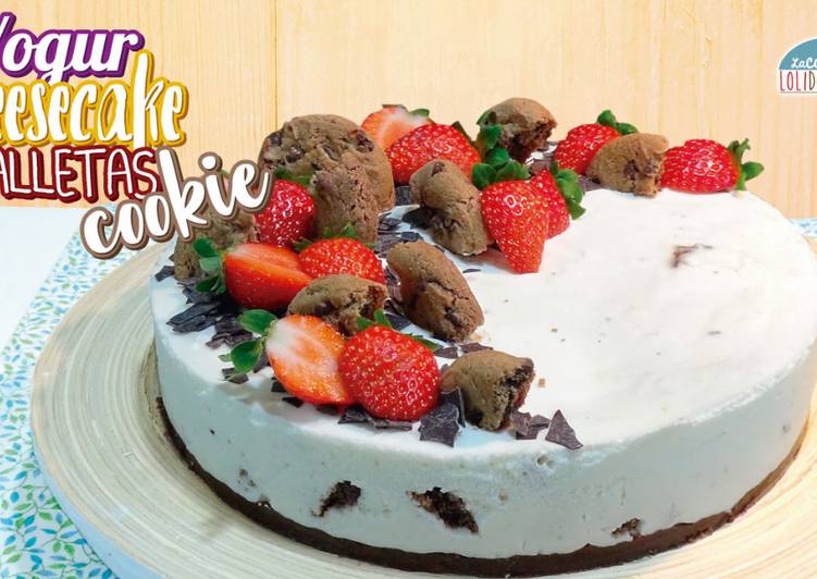 Tarta de yogur y queso con galletas cookies SIN HORNO