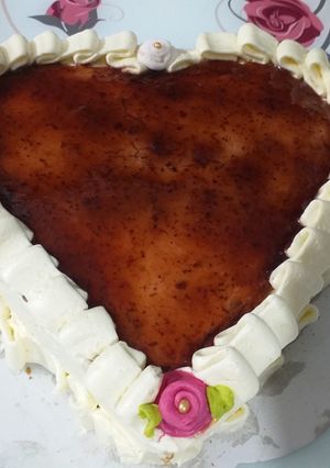 صورة لوصفة كيكة بكريمة موسلين اممممم 🌹🌹🌹