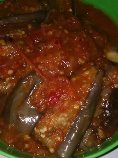 Foto resep Sambal terong manis pedas