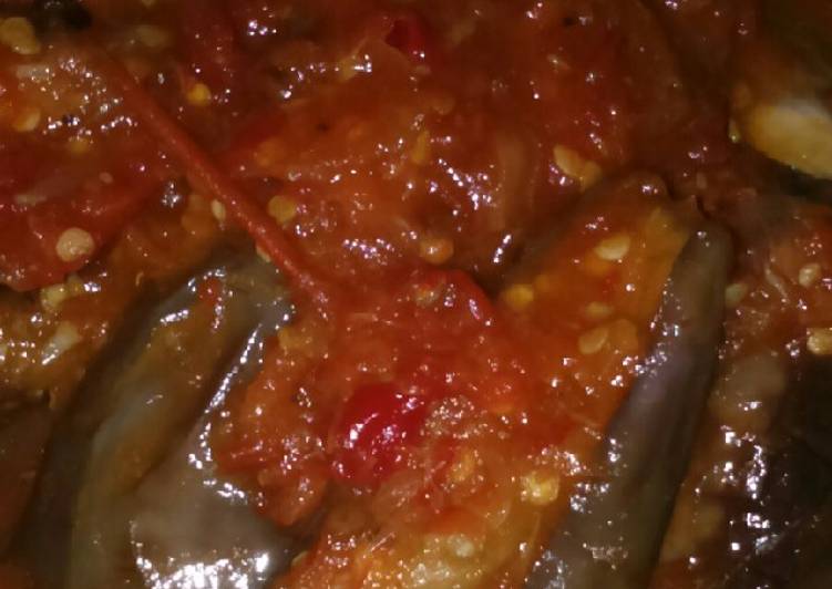 Sambal terong manis pedas