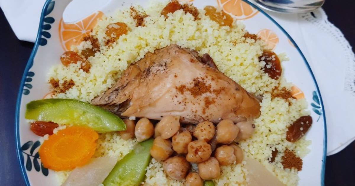 Couscous au poulet légumes et raisins secs 🥣 de Un amour de cuisine — free download