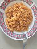 Pasta en salsa de tomates