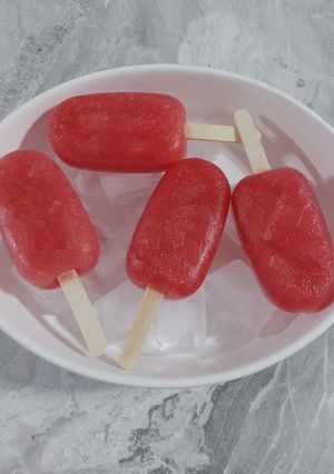 عکسی از دستور بستنی چوبی هندوانه