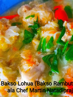 Foto resep Bakso Lohua (Bakso Rambutan) ala Chef Martin Natadipradja