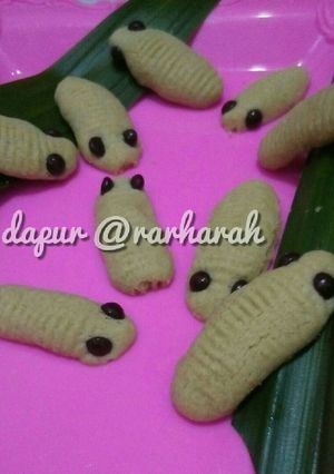 Foto resep Caterpillar cookies green tea