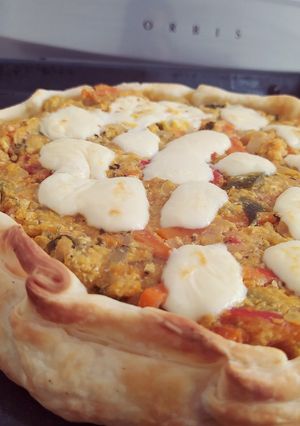 Una foto de Tarta de verduras rápida y fácil