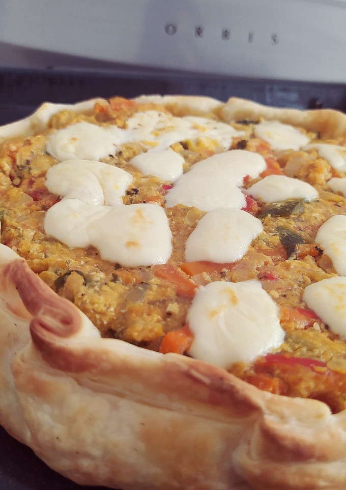 Una foto de Tarta de verduras rápida y fácil