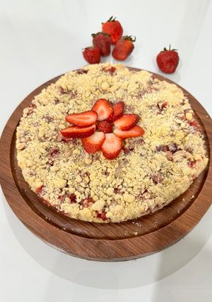 عکسی از دستور کرامبل توت فرنگی 🍓