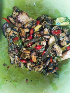 Foto resep Tumis kerang dan kangkung