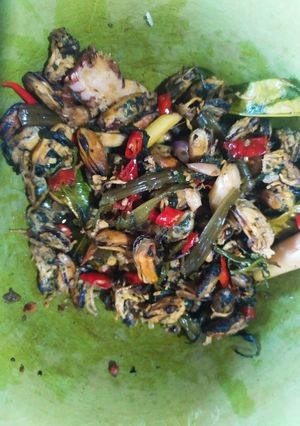Foto resep Tumis kerang dan kangkung