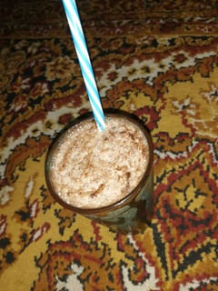 A picture of Chocolate milkshake shake.