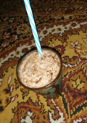 A picture of Chocolate milkshake shake.