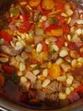 Cazuela de porotos de manteca