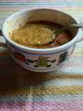 Sopa de verduras con cous cous y jengibre