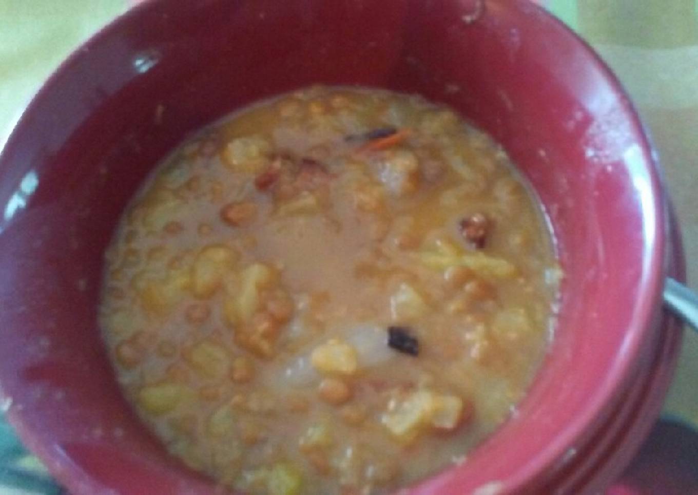 Sopa de lentejas